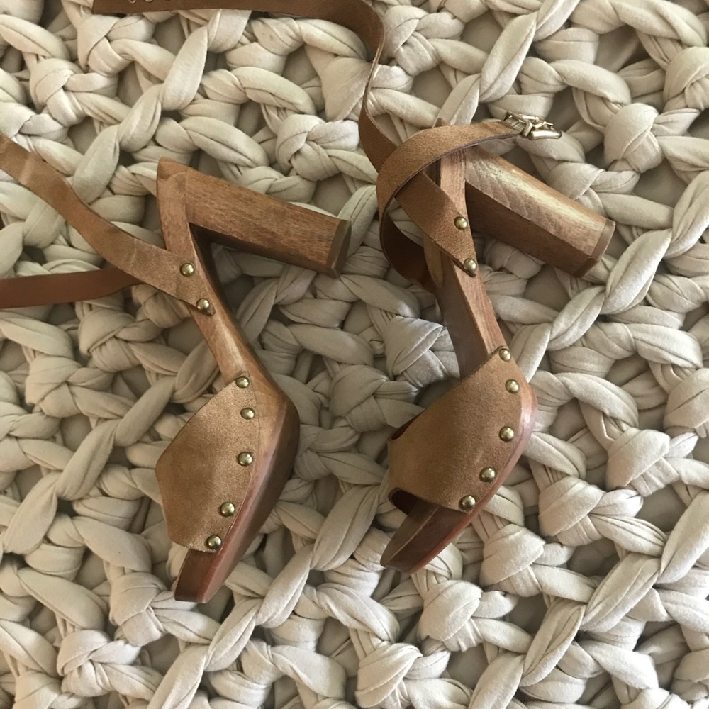 Jcrew heeled sandals, made in Italy
